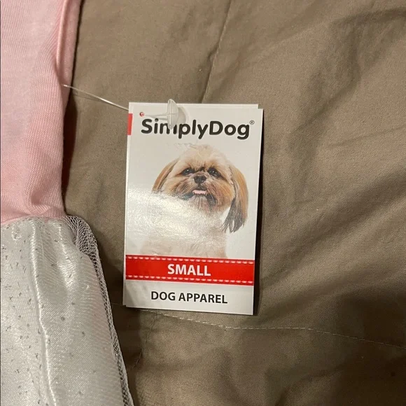 Pink and White Dog Dress with Flower - Picture 2 of 8